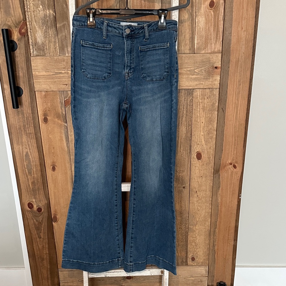 Stylish Blue Flare Women's Jeans
